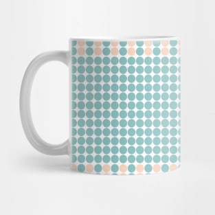 Green and Orange Dots Pattern Mug